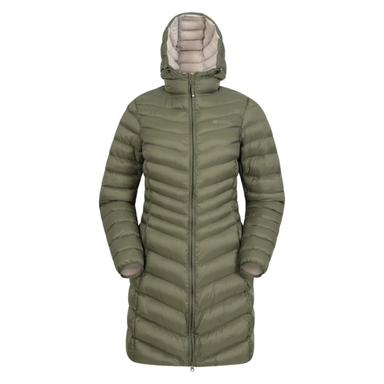 Mountain Warehouse Dam/Ladies Florence Lång Vadderad Jacka (Khaki) - Image 1