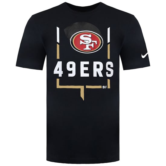 Nike San Francisco 49ers Legend Goal Post Heren Zwart T-Shirt - Image 1
