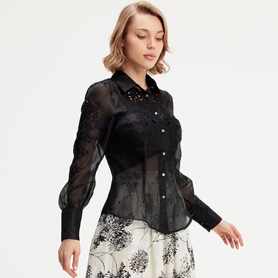 Geborduurde organza blouse - Image 3