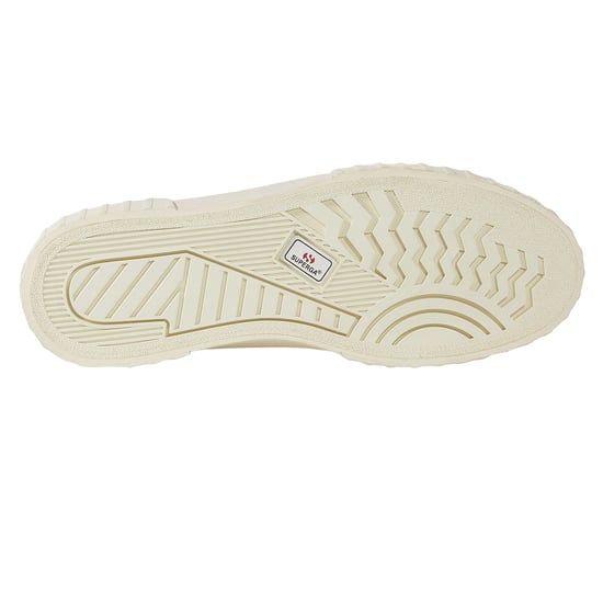 Superga Womens/Ladies 2630 Stripe Sketched Flowers Trainers (Beige Natural/Navy) - Image 5