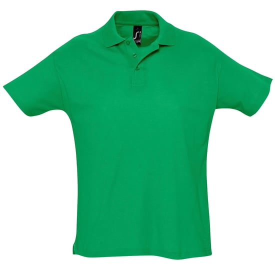 SOLS Heren Zomer II Pique Poloshirt met korte mouwen (Kelly Groen) - Image 1