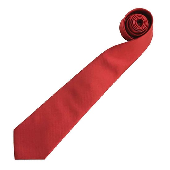 Premier Mannen “Kleuren” Effen Mode / Zaken Stropdas (Bordeaux) - Image 2