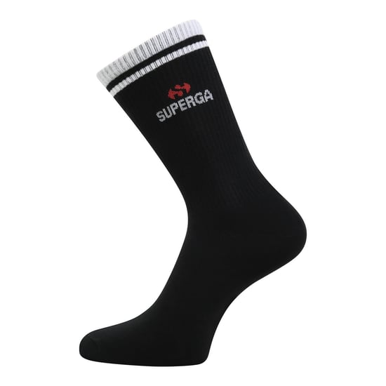 Superga Unisex Adult Ribbed Knitted Socks (Pack of 3) (Black) - Image 2