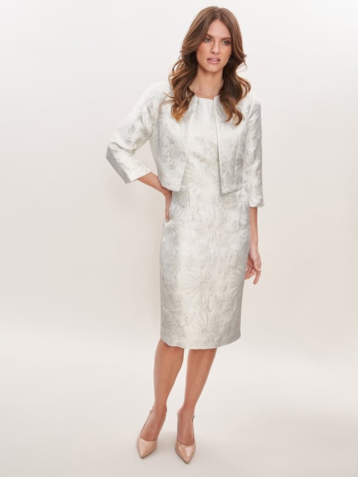 Emeline Jacquard Sheath Dress And Bolero