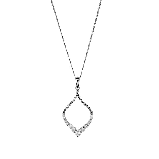Orphelia 'Grace' Women's 925 Sterling Silver Chain with Pendant - Silver ZH-7493
