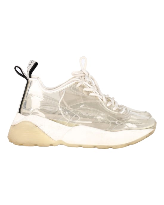 Stella McCartney Eclypse Transparante Chunky Sneakers in Witte PVC - Image 1