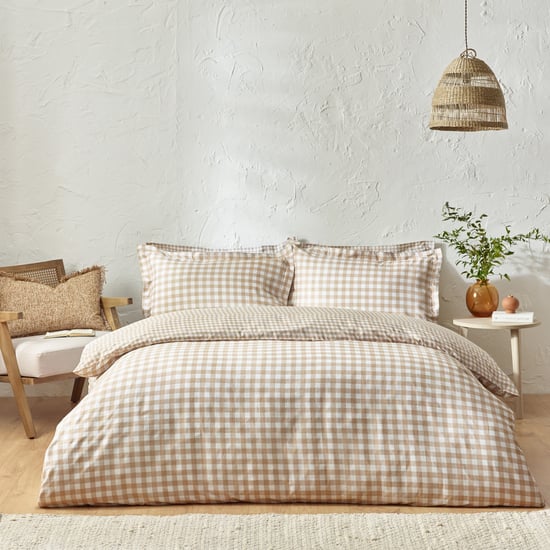 Barton Check 100% Cotton Duvet Cover Set - Image 4