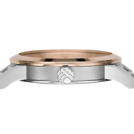 Burberry BU9105 The City Unisex Watch Silver / Rose Gold