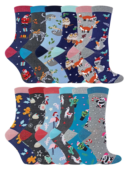 Wildfeet - 12 Days Advent Calendar Socks In Christmas Gift Box - 12 Days of Xmas - Image 1
