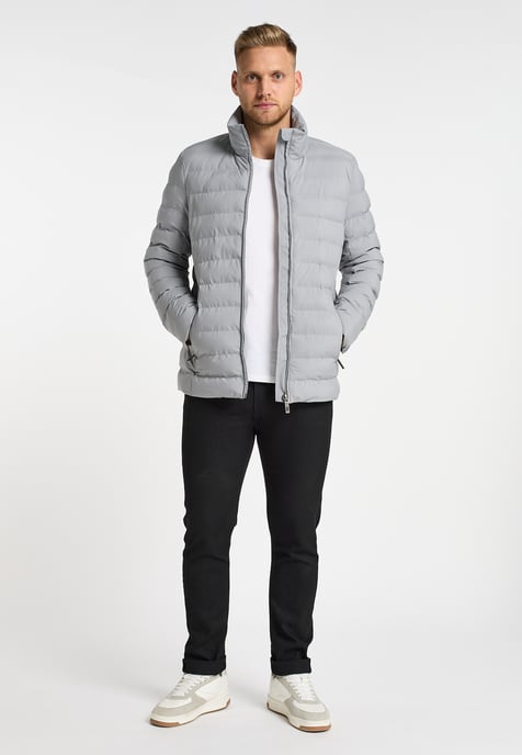 Mo Gewatteerd winterjack mimo Heren grijs - Image 4