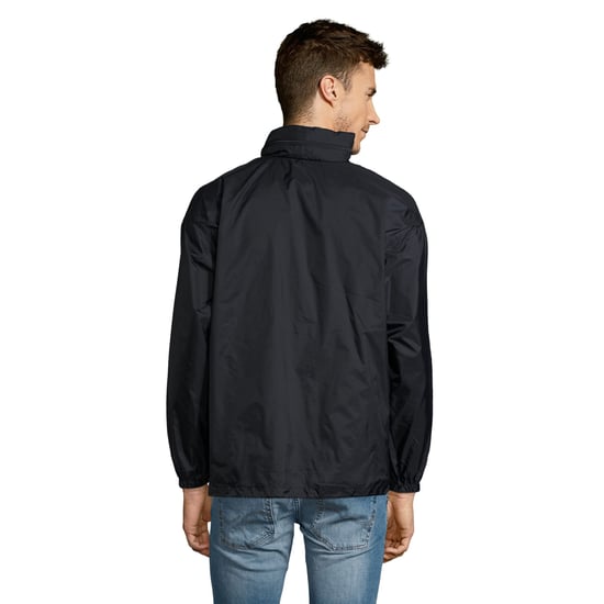 SOLS Unisex Surf Windbreaker Lightweight Jacket (Navy) - Image 3