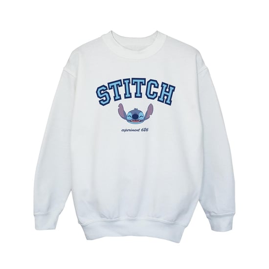 Disney Girls Lilo And Stitch Collegial Sweatshirt (White)