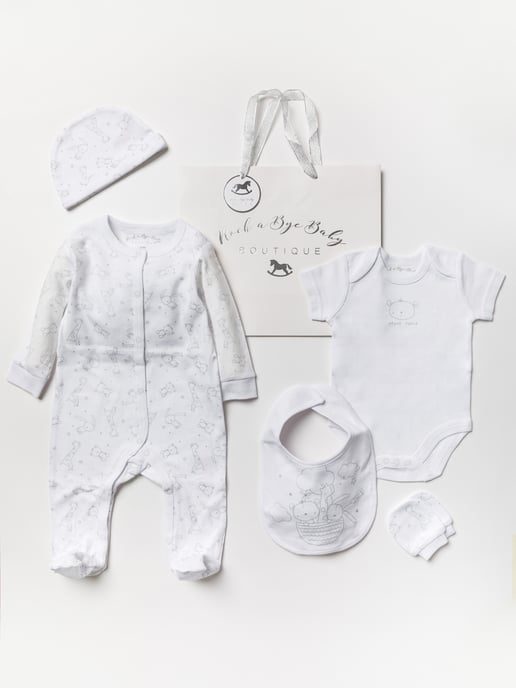 Bunny Print Cotton 5-Piece Set