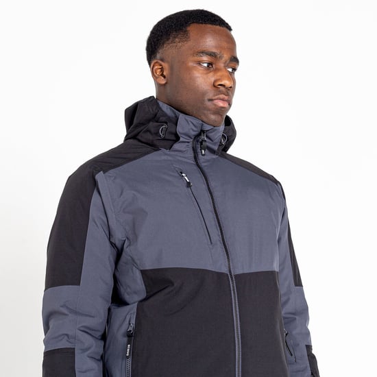 Dare 2B Mens Emulate Wintersport Jacket (Black/Ebony Grey)
