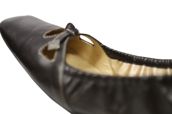 Tod's Bowscrunch Ballerina's in Zwart Leer - Image 6