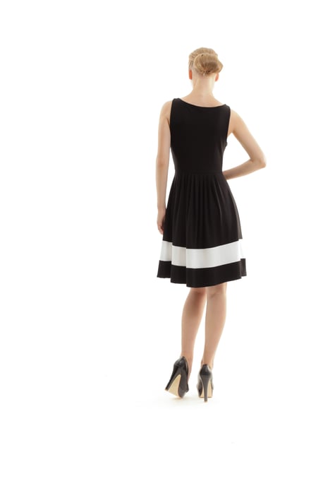 Contrast Panel Detail Dress