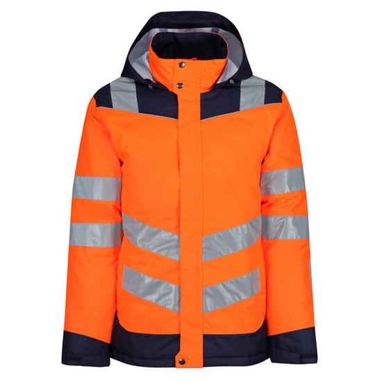Regatta Unisex Adult Pro Thermogen Hi-Vis Heated Jacket (Orange/Navy)
