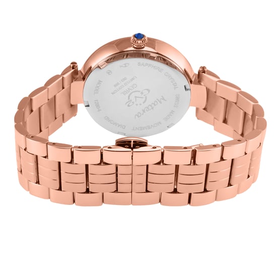 GV2 Women's Matera 12804B Swiss Quartz Dimaond White MOP Dial Watch