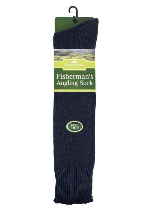 Knähöga fiskestrumpor för herrar | Socks Snob | Perfekt för fiske | 2 färger - Marin - Image 2