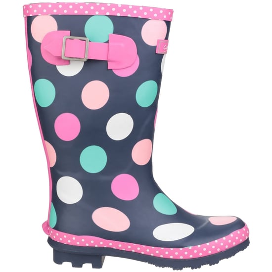 Cotswold Childrens Girls Dotty Spotted Wellington Boots (Multicoloured)