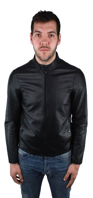 Emporio Armani 3Z1BM5 1LBAZ 999 Leather Jacket