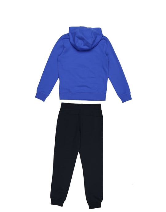 EA7 Blue Cotton Hoodie And Joggers Set