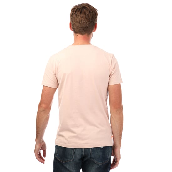 Men's Timberland Chest Logo T-Shirt in Rose