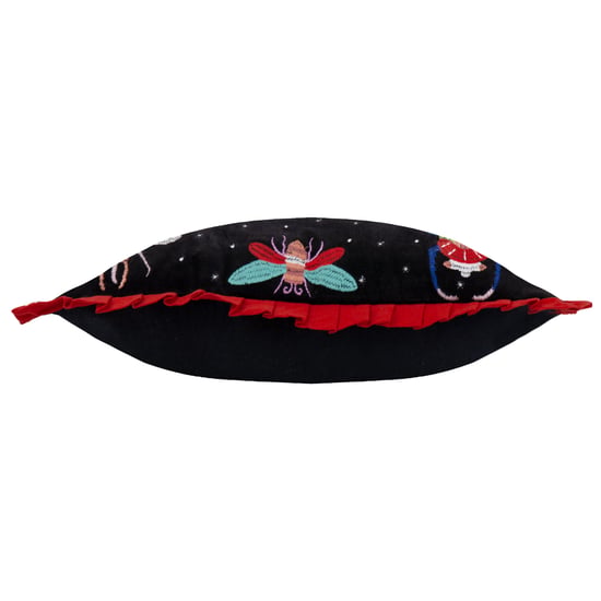 Wylder Darkling Beetles Embroidered Velvet Cushion Cover - Image 3