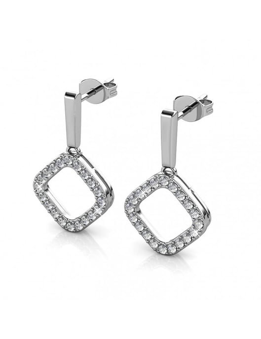 Irina örhängen - silver och kristall - Image 4