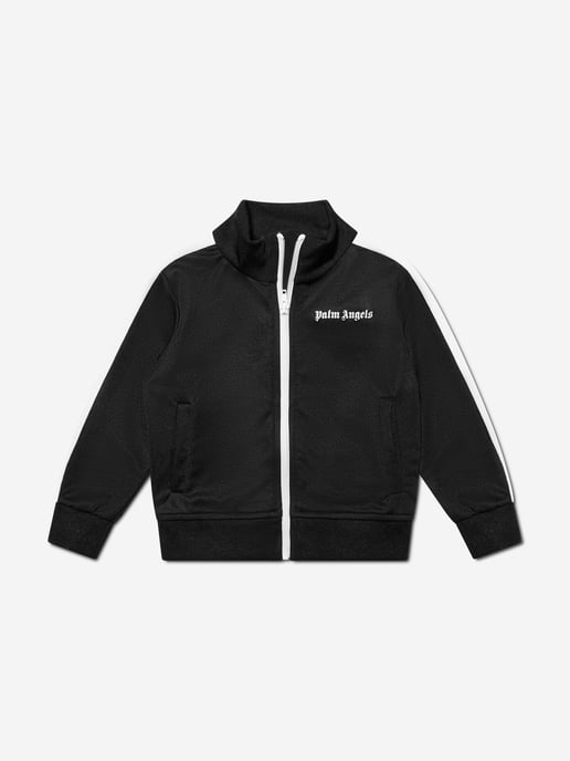 Palm Angels Boys Track Jacket in Black