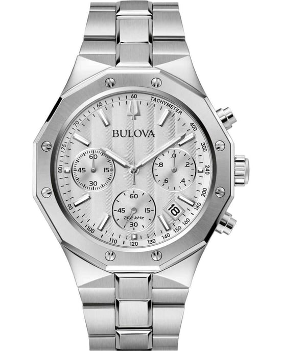 Bulova Precisionist Heren Zilveren Horloge 96B408 - Image 1