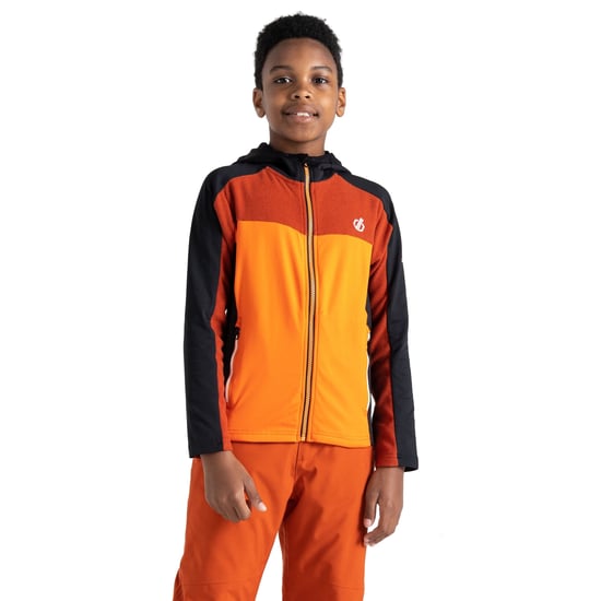 Dare 2B Childrens/Kids Thriving Core Stretch Hooded Midlayer (Puffin´s Bill/Black)