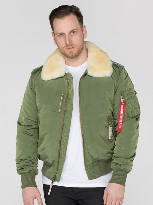 Alpha Industries Men's Injector III Flight Jacket in Sage Green - Image 1