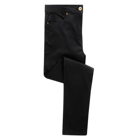 Premier Vrouwen/dames Performance Chino Jeans (Zwart) - Image 1