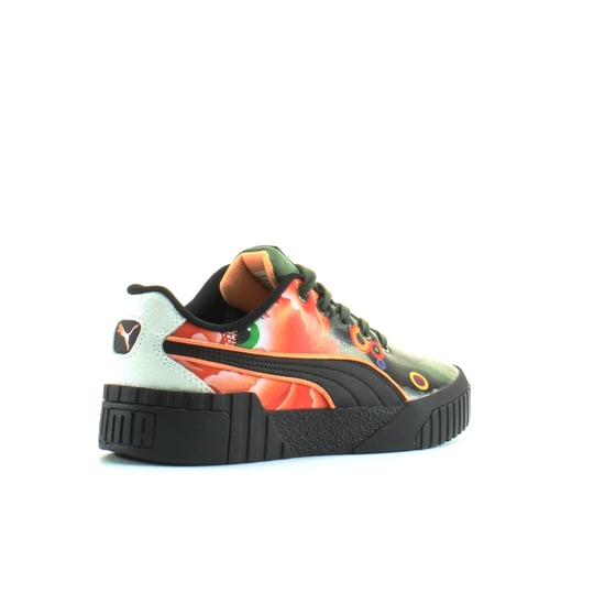 Puma Cali Peonies Camo Sue Tsai Black Low Lace Up Womens Trainers 369388 01