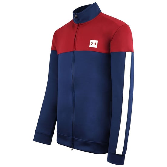 Under Armour Sportstyle Mens Navy/Burgundy Track Jacket - Image 1