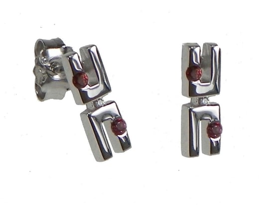 Orphelia Women's 925 Sterling Silver Stud Earrings - Silver ZO-5663 - Image 1
