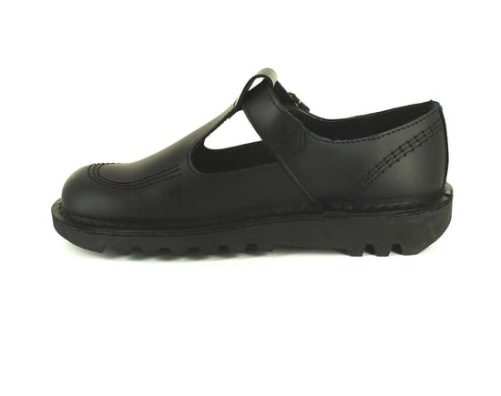 Kickers Womens Shoes Work School Aztec Leather Buckle black - Image 3