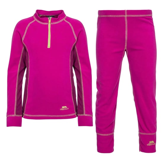 Trespass Childrens/Kids Bubbles Fleece Top And Bottom Base Layers