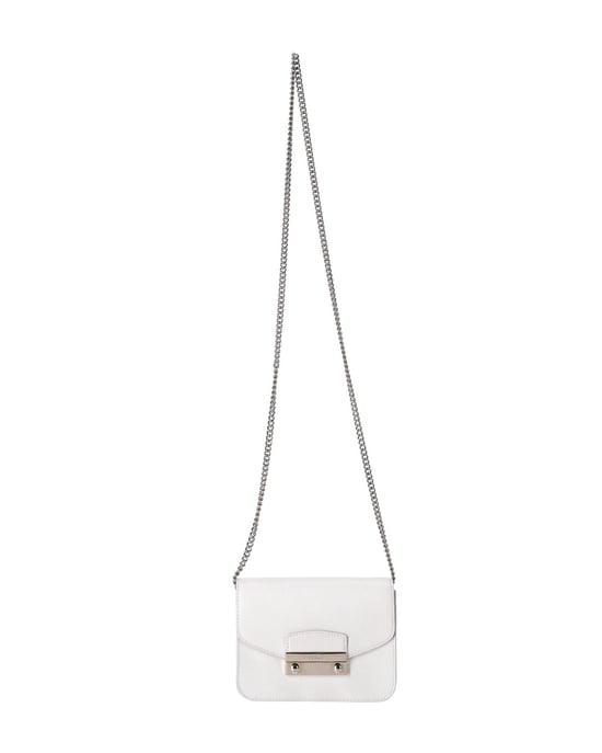 Furla Metropolis Crossbody Bag in White Leather - Image 1