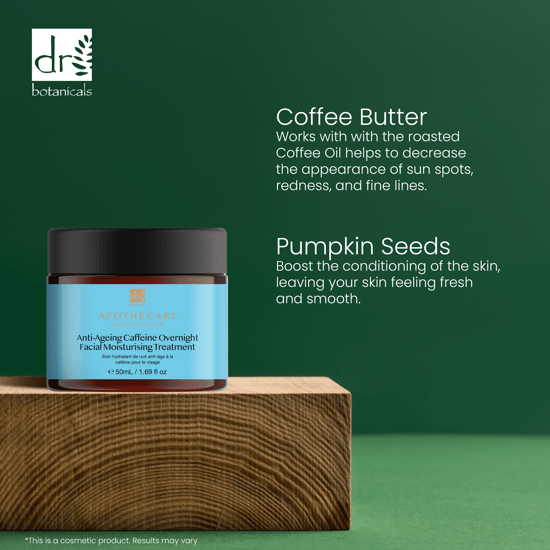 Dr Botanicals Anti-Aging Cafeïne Nacht Hydraterende Behandeling 50ml - Image 5