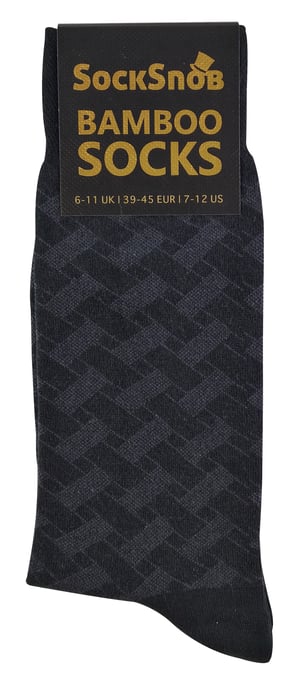 SOCK SNOB - Mönstrade formella bambustrumpor för herrar - Style 14 - Image 2