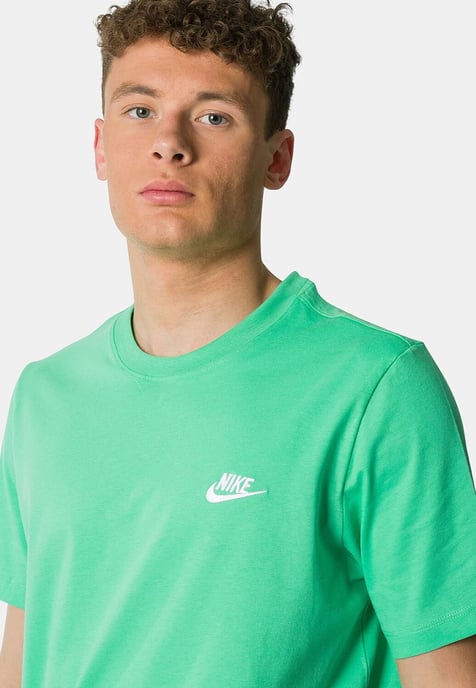 Nike Sportswear Club Mens T Shirt in Spring Green - Image 3