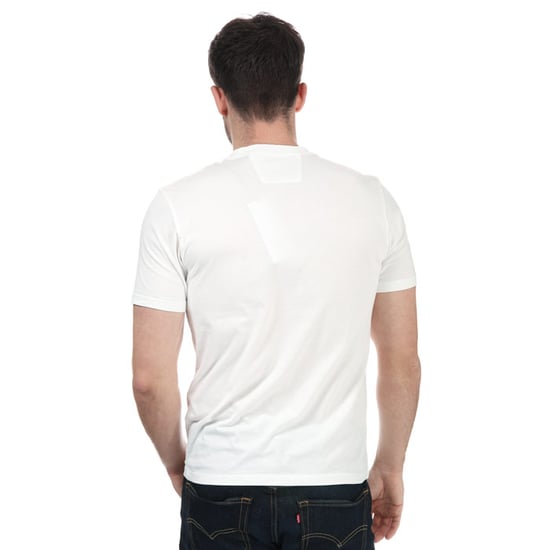 Men's C.P. Company Small Stitch Block Logo T-Shirt in Beige