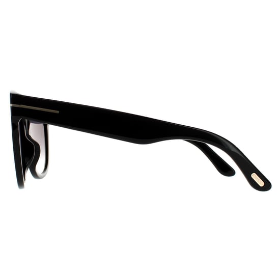 Tom Ford Cat Eye Womens Shiny Black Smoke Gradient - Image 3