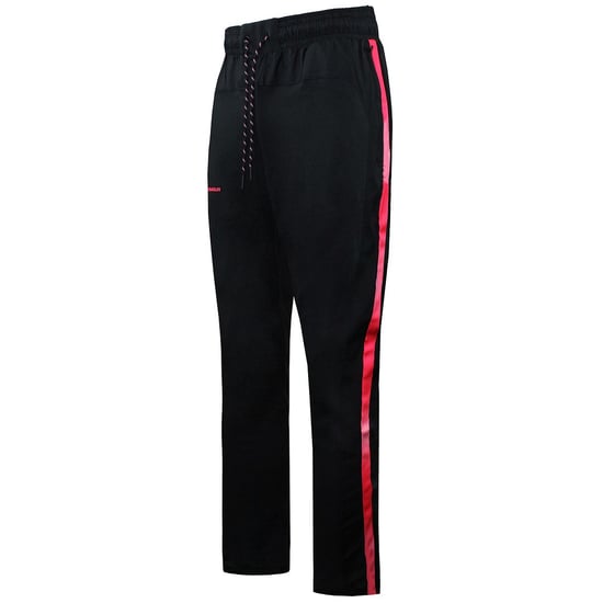 Under Armour Tapered Fit Black Black Men Rival Terry AMP Track Pants 1361638 001