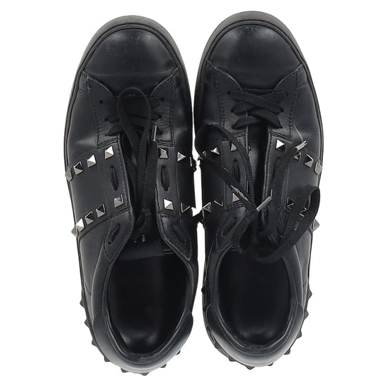 Valentino Garavani Rockstud Snörskor i Svart Kalvskinn - Image 3