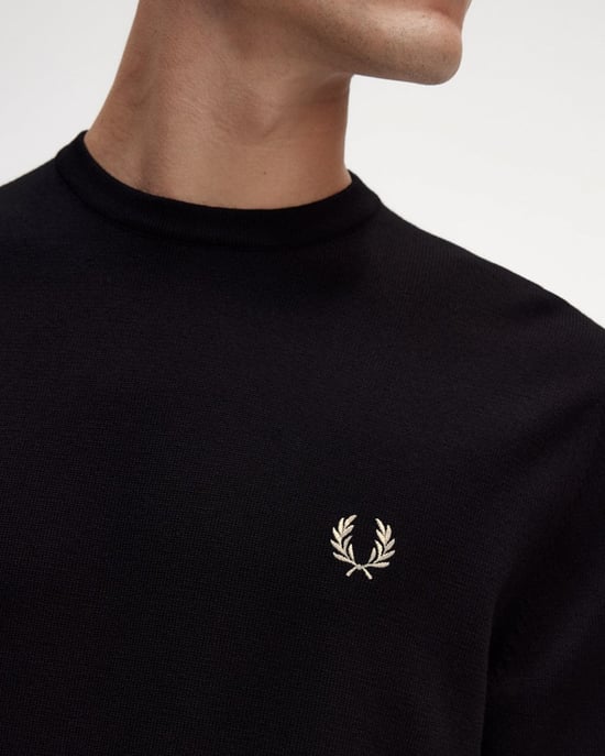 Fred Perry Mens Classic Crew Neck Jumper