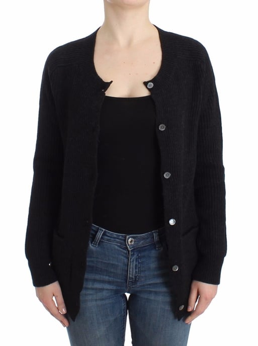 John Galliano Women's Black wool cardigan