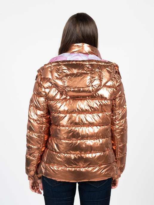 Guess Jacket Bomber jacket Woman's Gold - Image 5